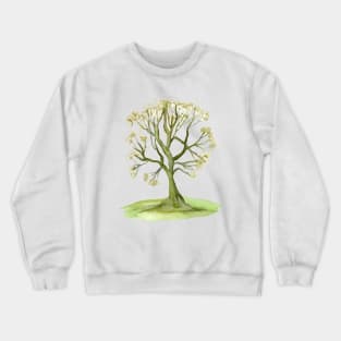 Watercolor Green tree. Watercolor Tree Art Crewneck Sweatshirt